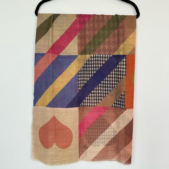 Fraas Multicolor Patchwork Scarf - Picture 2 of 3